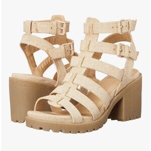 New Women’s Natural High Chunky Heel Gladiator Sandals Size 8.5 M Dirty Laundry